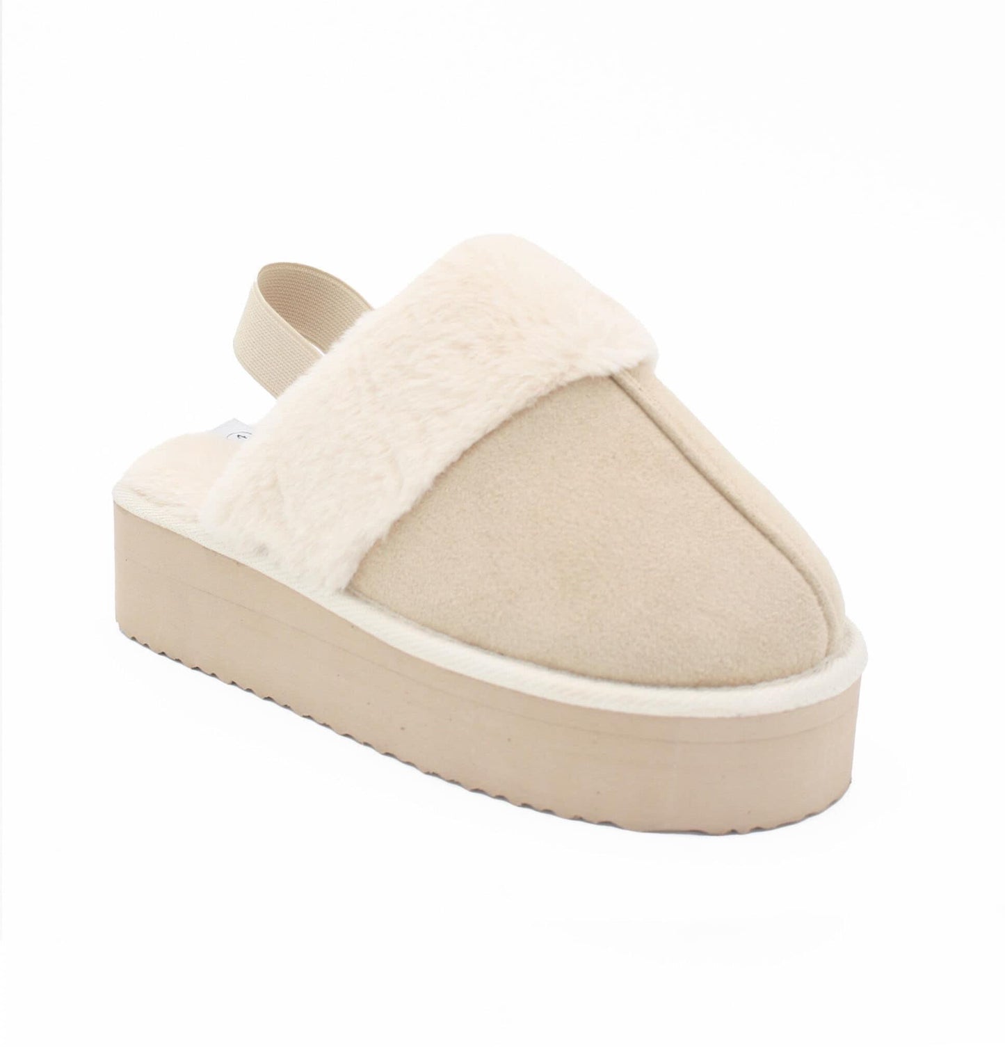 S1006 - SLINGBACK FUR SLIPPER