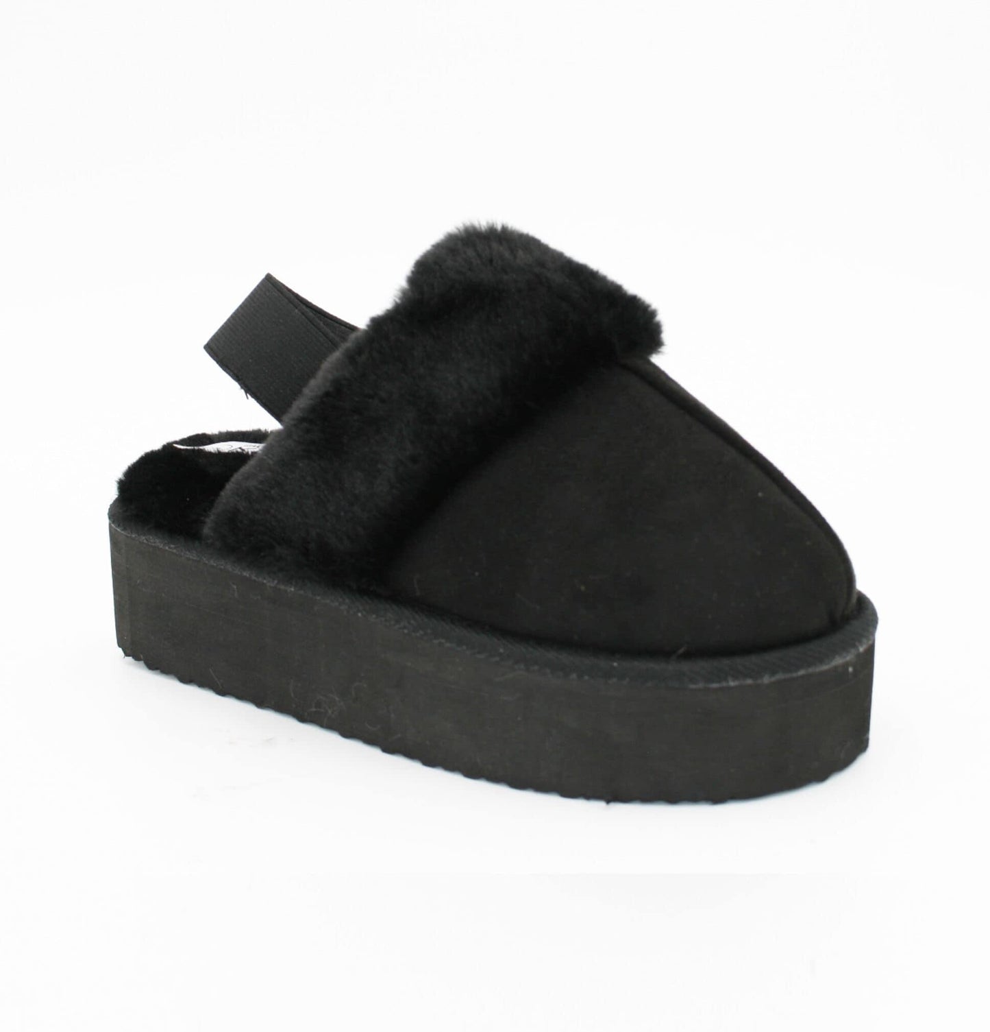 S1006 - SLINGBACK FUR SLIPPER