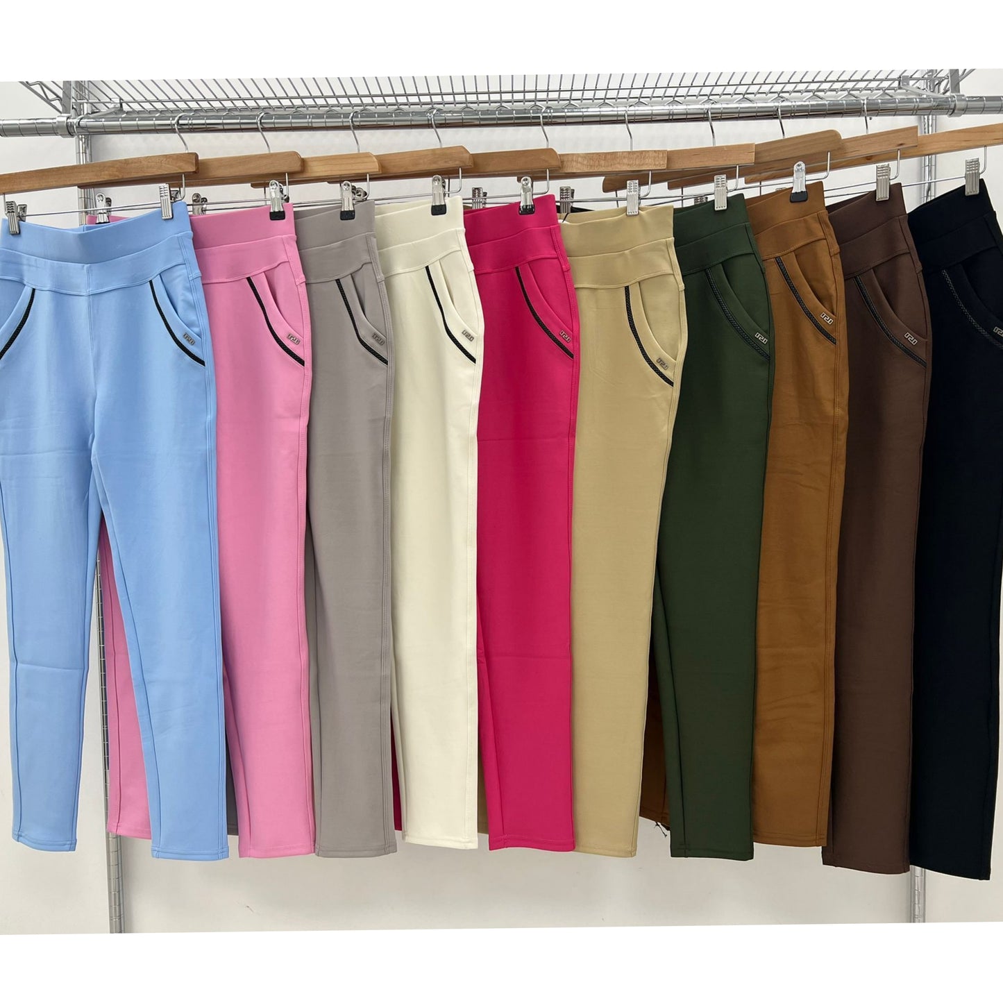 1120 - THICK HIGH WAIST NON SEE THROUGH POCKET LEGGINGS (3 COLOURS)