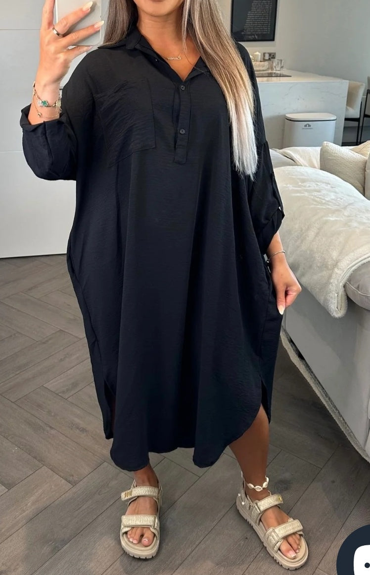 1393 - ZARA INSPIRED POCKET DRESS