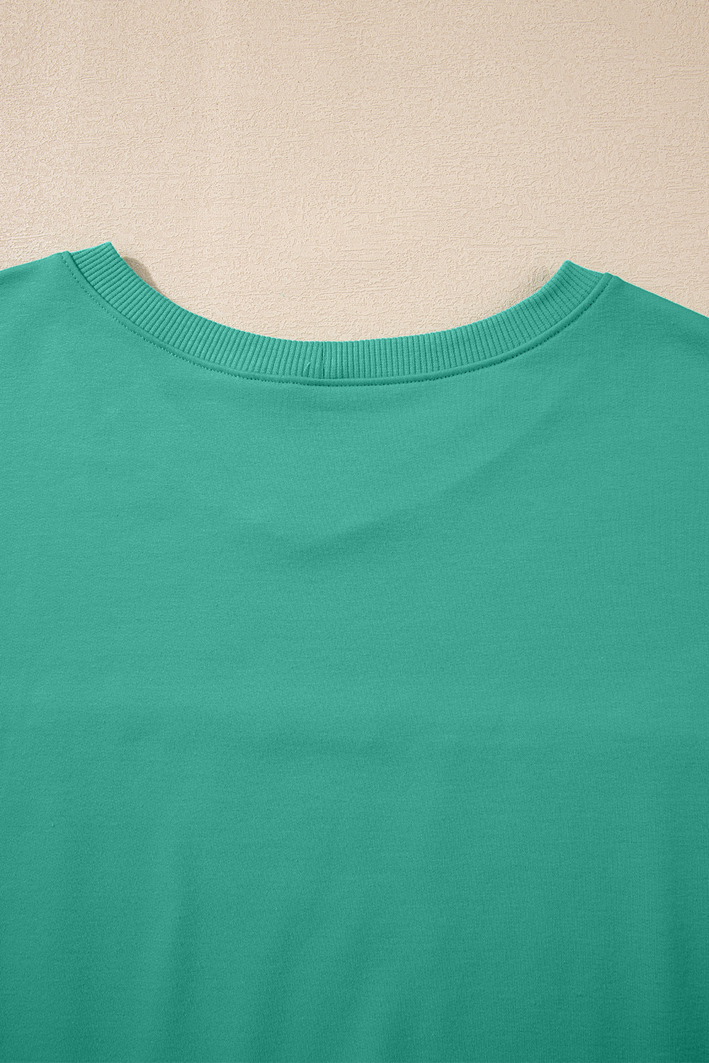 Bonbon Solid Loose V Neck Half Sleeve Tee and Shorts