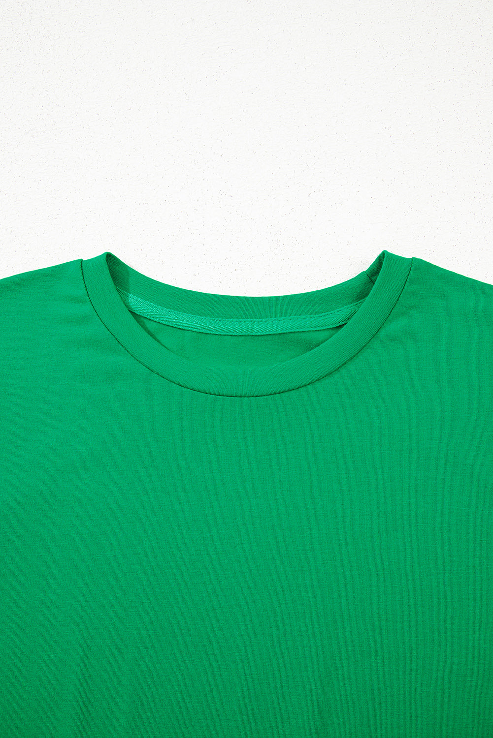 Light Blue Bright Casual Plain Crew Neck Tee