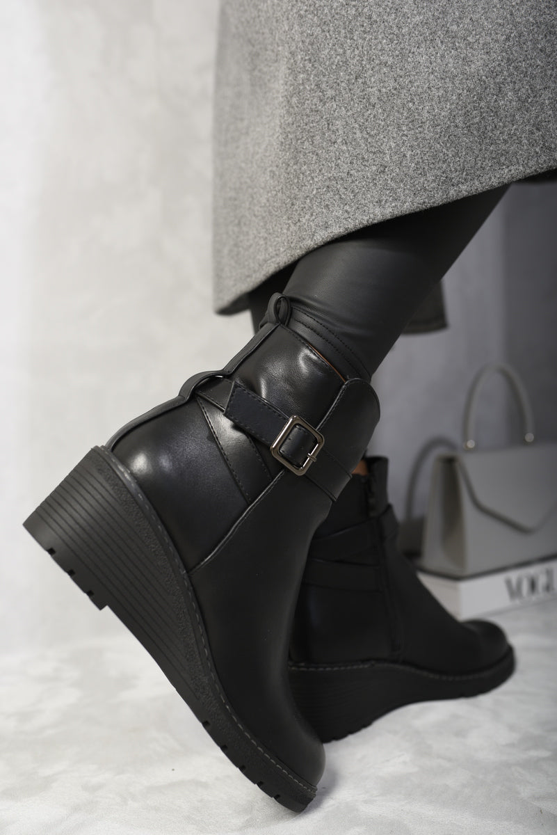 Low wedge boots uk online