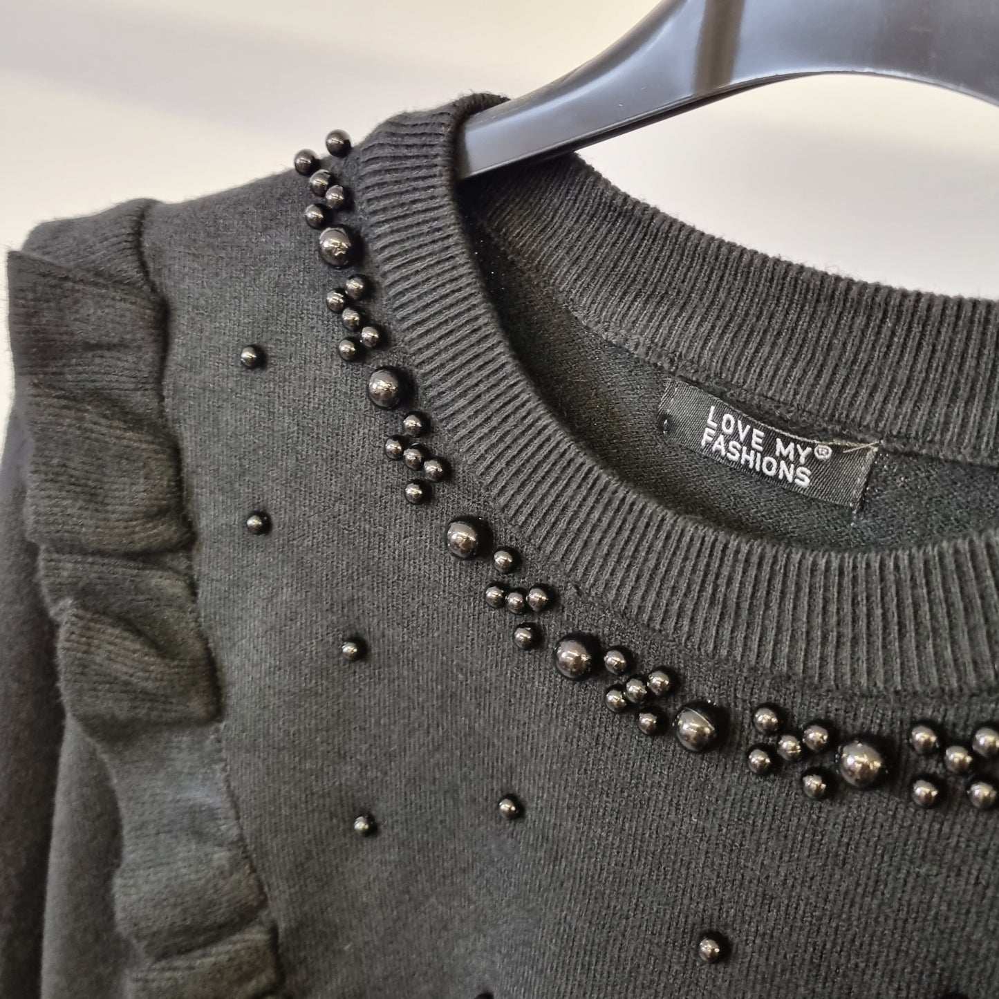 1491 - PEARL FRILL JUMPER