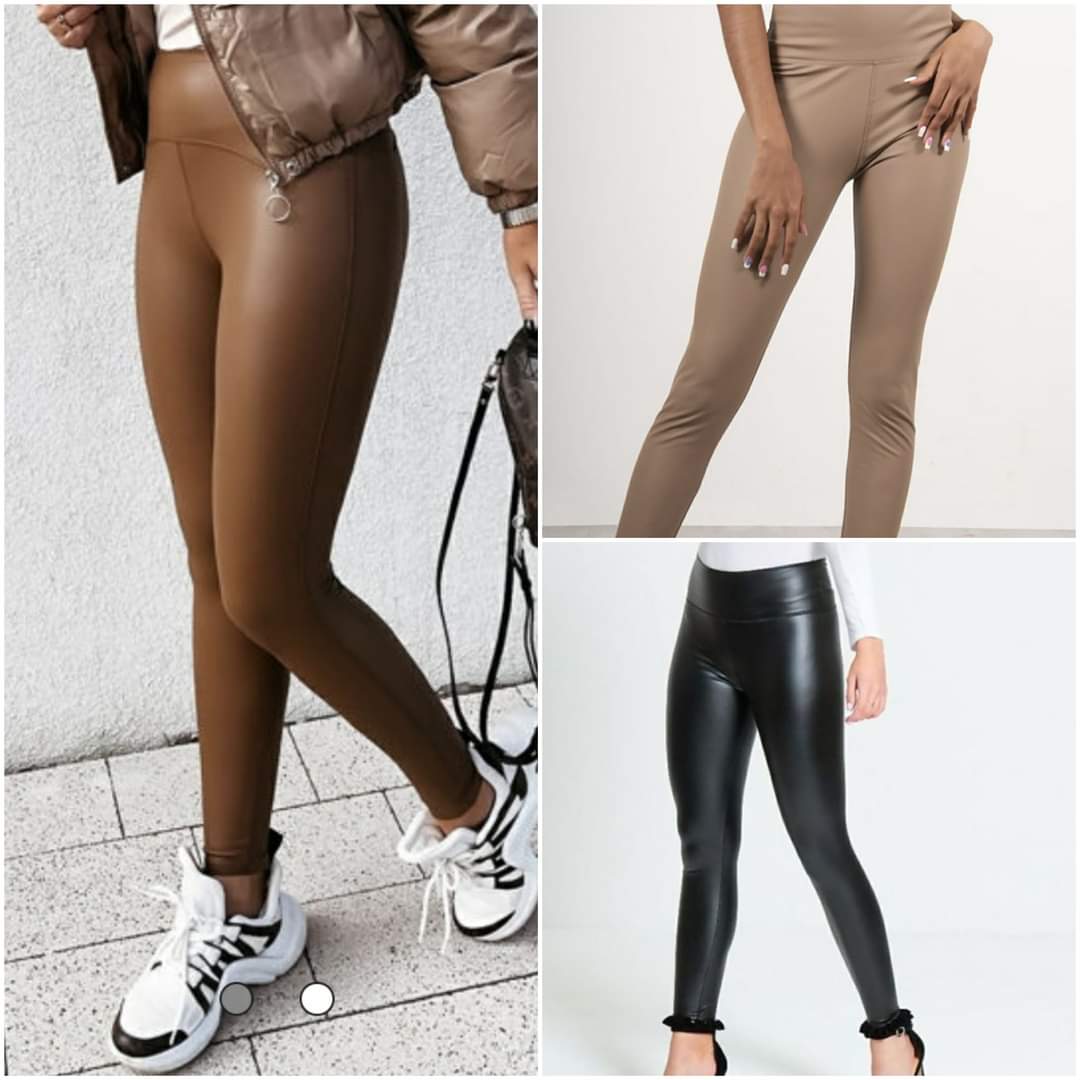1033 - Leather Look Leggings