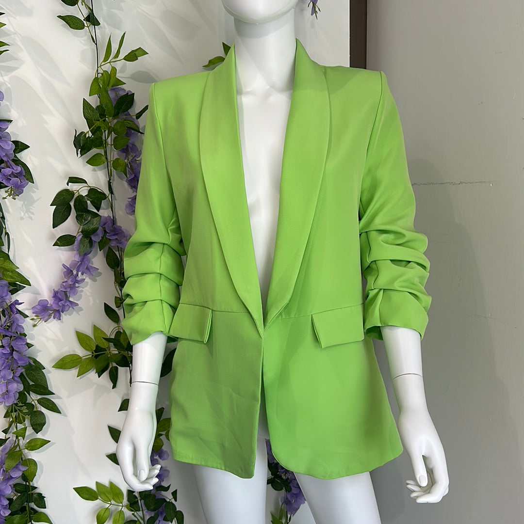 1171 - RUCHED SLEEVE BLAZER
