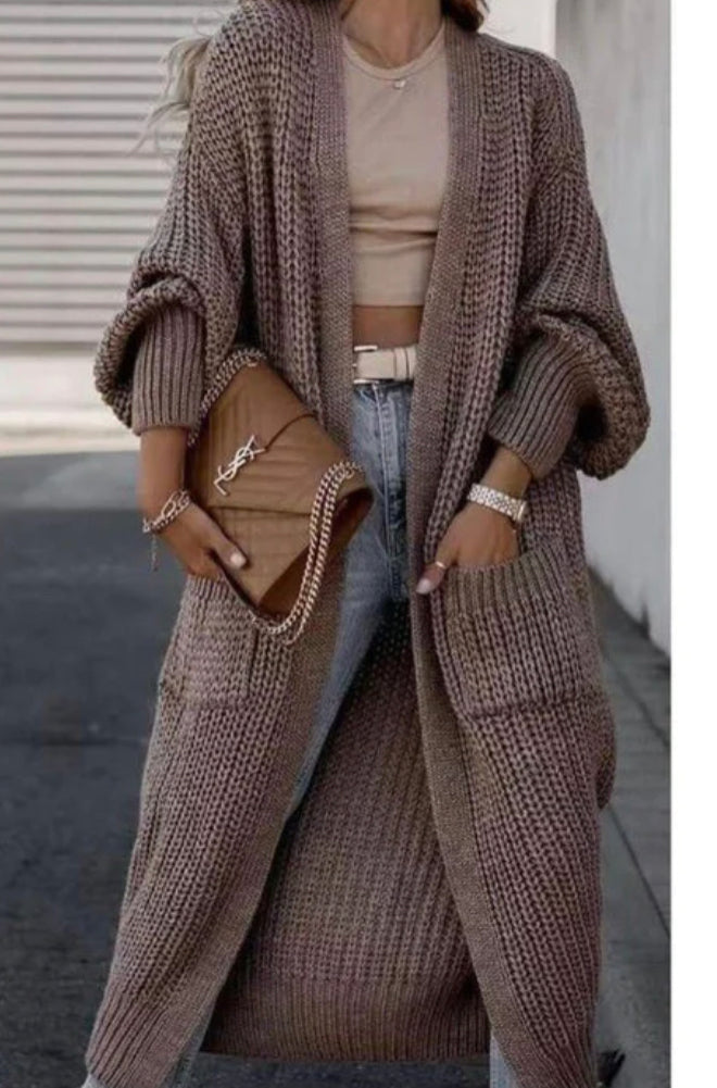 1035 - Balloon Sleeve Cardigan (12 COLOURS)