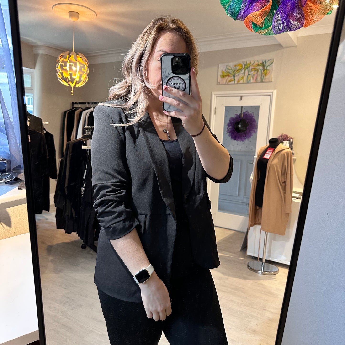 1171 - RUCHED SLEEVE BLAZER