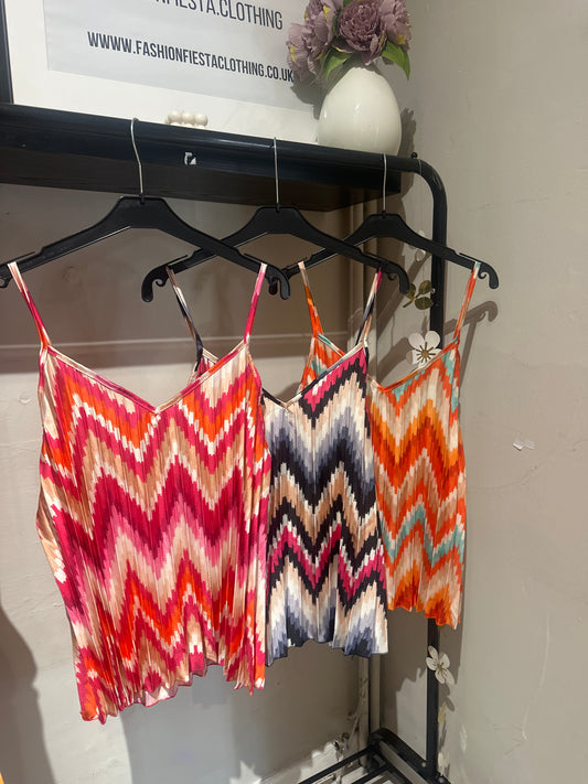 1972 - Pleated Detail Vest Top