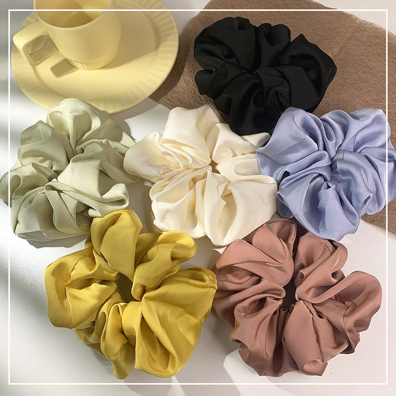 A111 - Simple Satin Cloth Scrunchie
