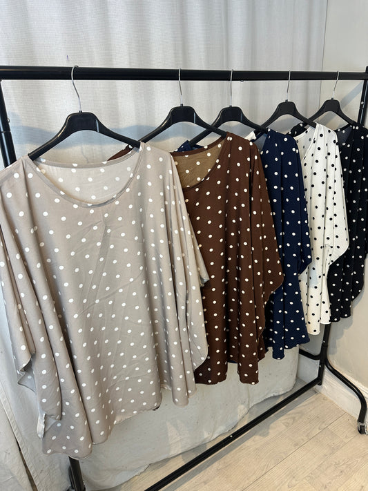 PLUS Polka Dot Size Swing Top