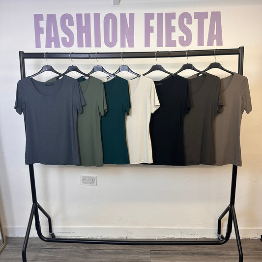 1840 - Basic Short Sleeve Double Layer TSHIRT