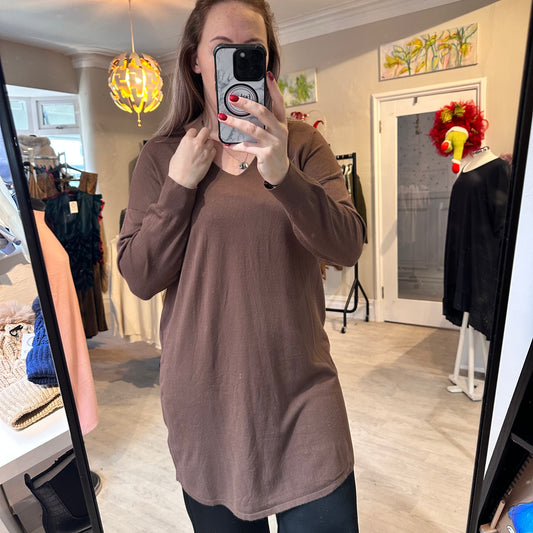 1471 - V NECK SOFT TOUCH LONG TOP