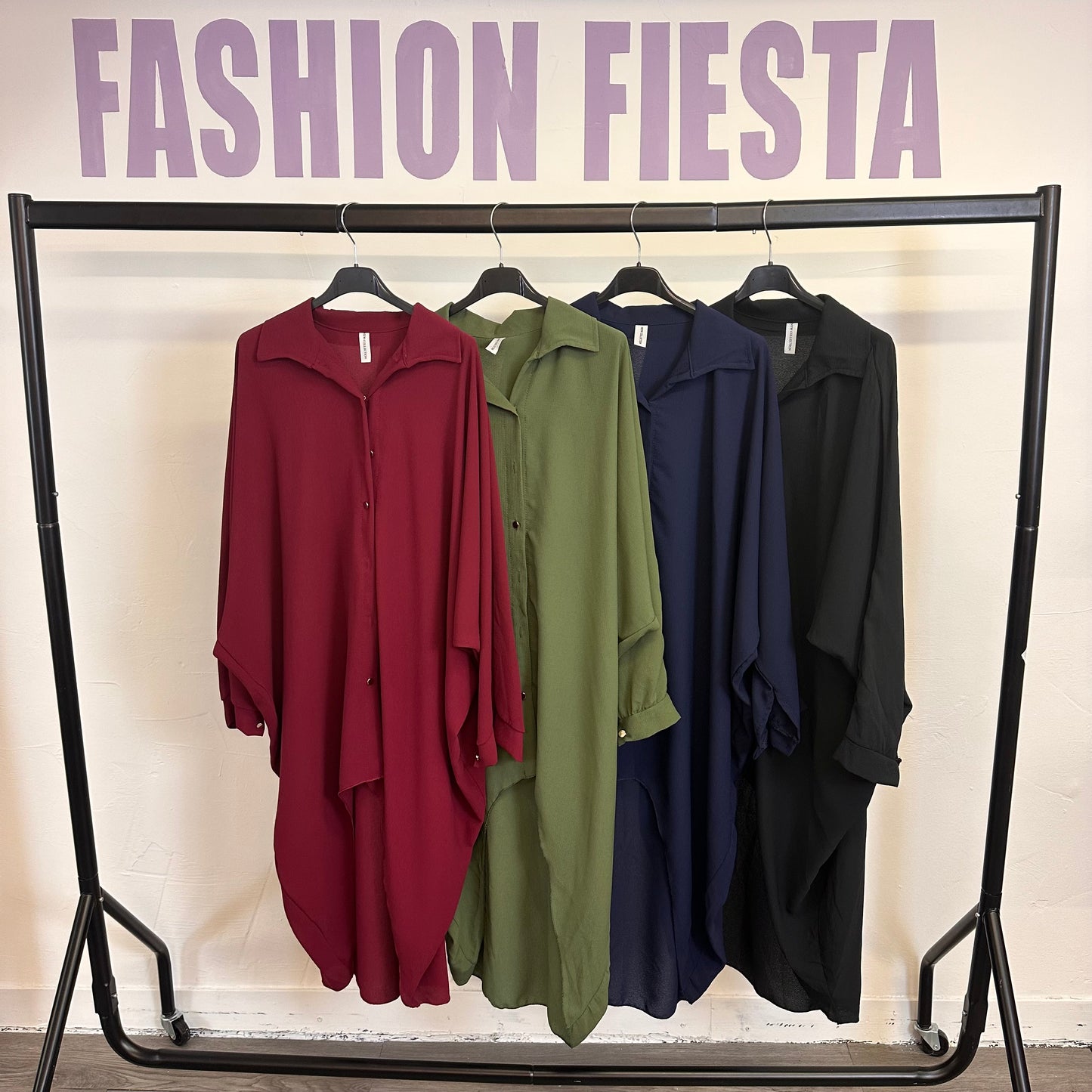 1162 - OVERSIZED SHIRT (11 COLOURS)