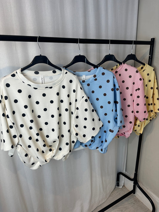 Polka Dot Puff Tee