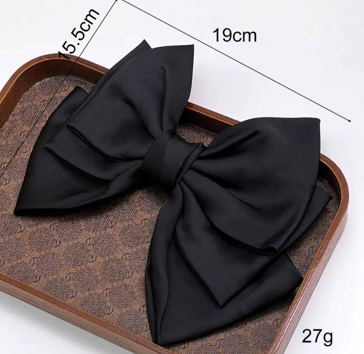 A082 - Double Layer Hair Bow Clip