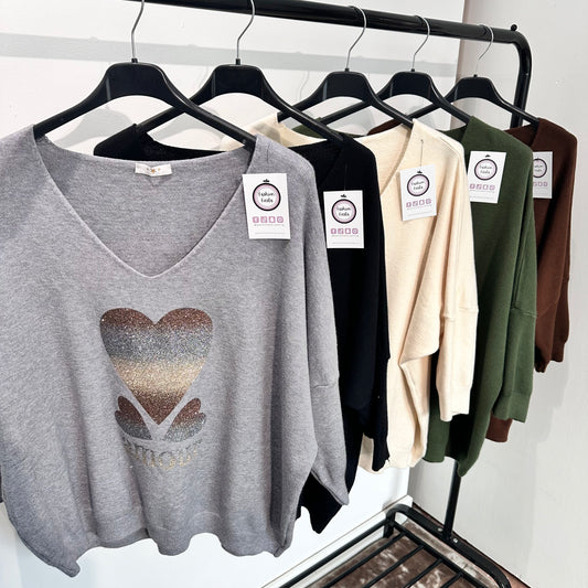 1493 - AMOUR V NECK SOFT TOUCH JUMPER