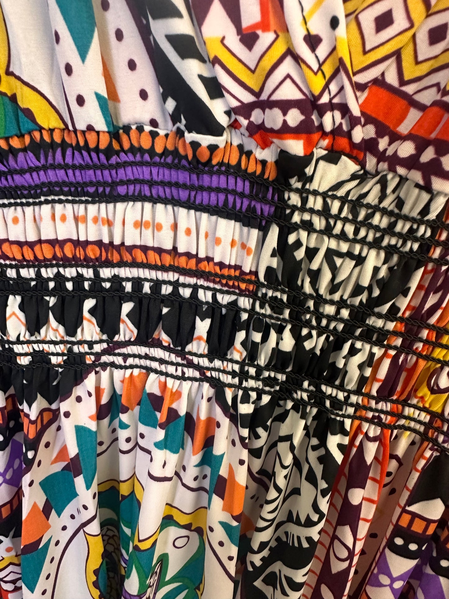 1936 - Funky Print Maxi Dress