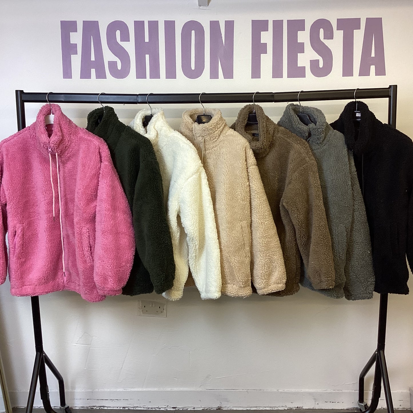 1433 - TEDDY FLEECE ZIP UP JACKET