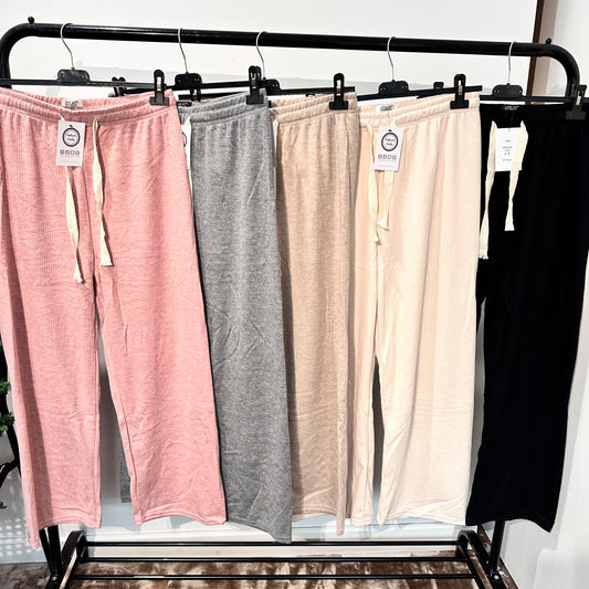 1482 - STRAIGHT LEG RIBBED PANTS