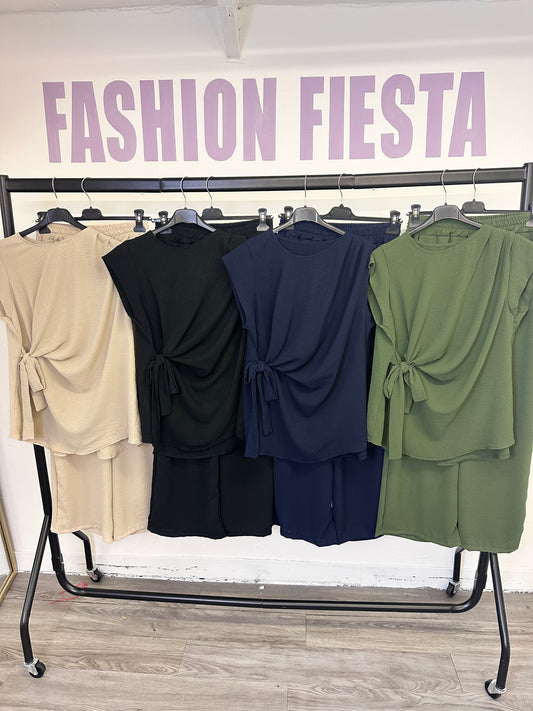 1948 - 2Pc Tie Side Loungewear Set