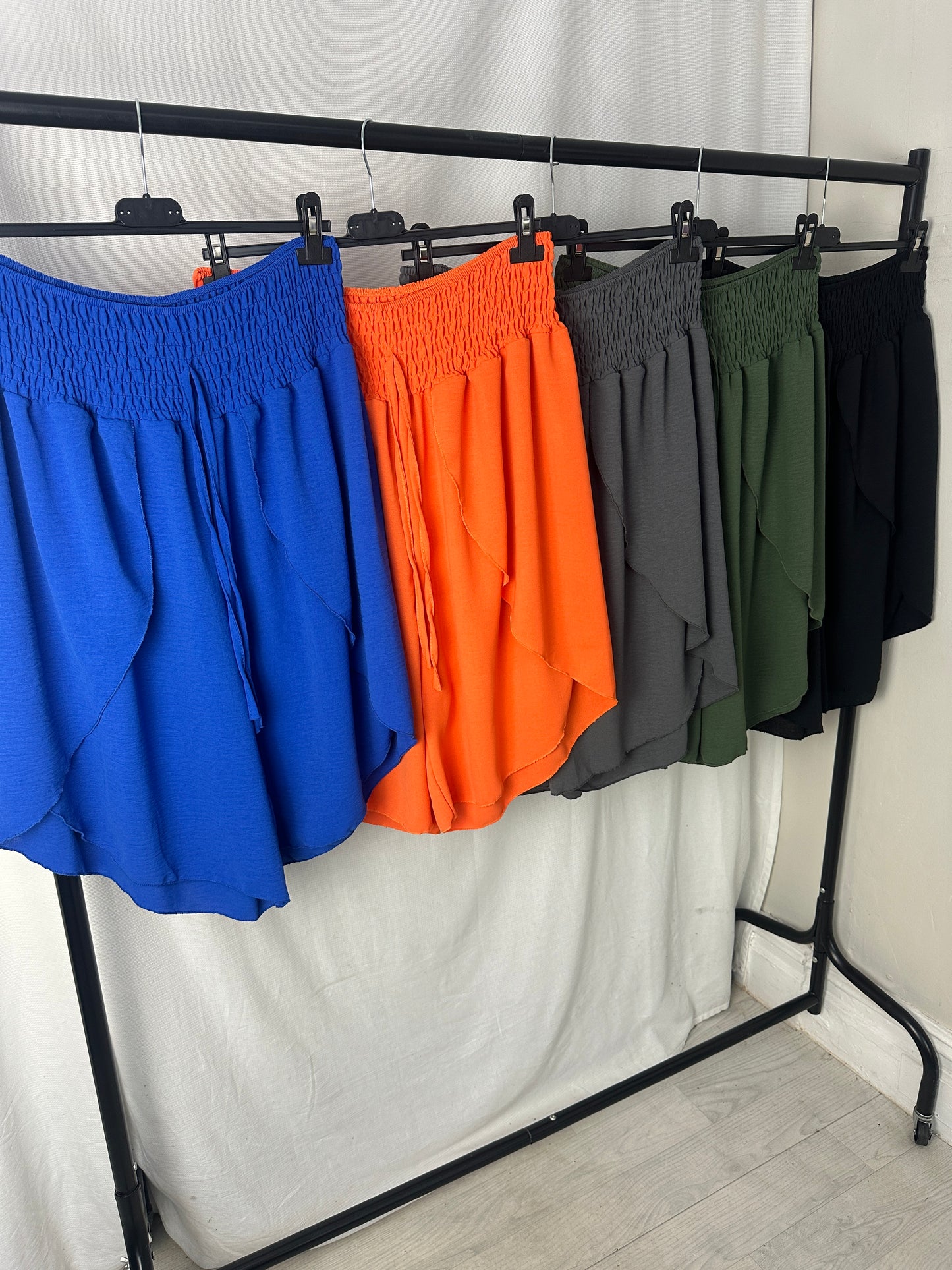 Frill Overlay Pull-On Shorts
