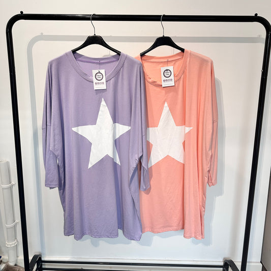 1526 - STAR 3/4 SLEEVE TOP