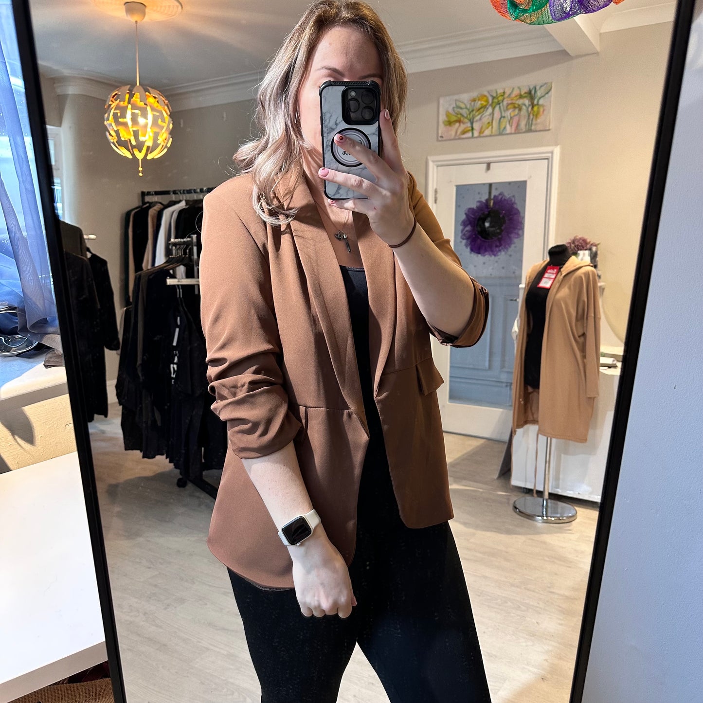 1171 - RUCHED SLEEVE BLAZER