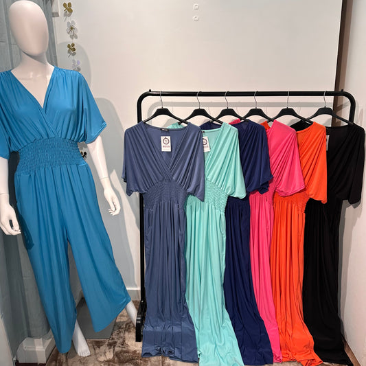 1589 - Plain Coloured Magic Jumpsuit