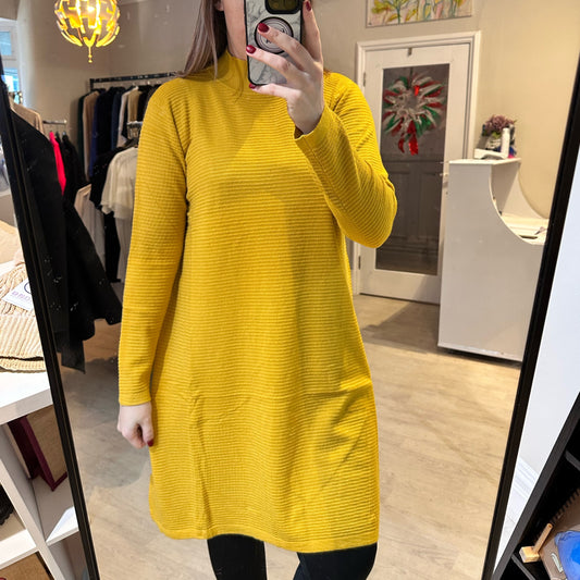 1458 - HIGH NECK LONG SLEEVE DRESS