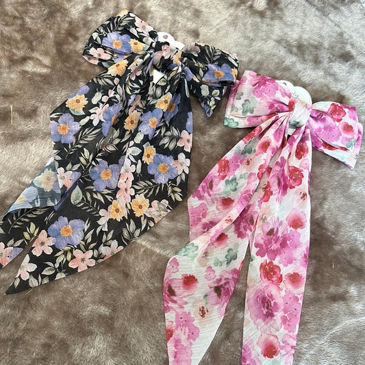 A034 - Floral Hair Bow