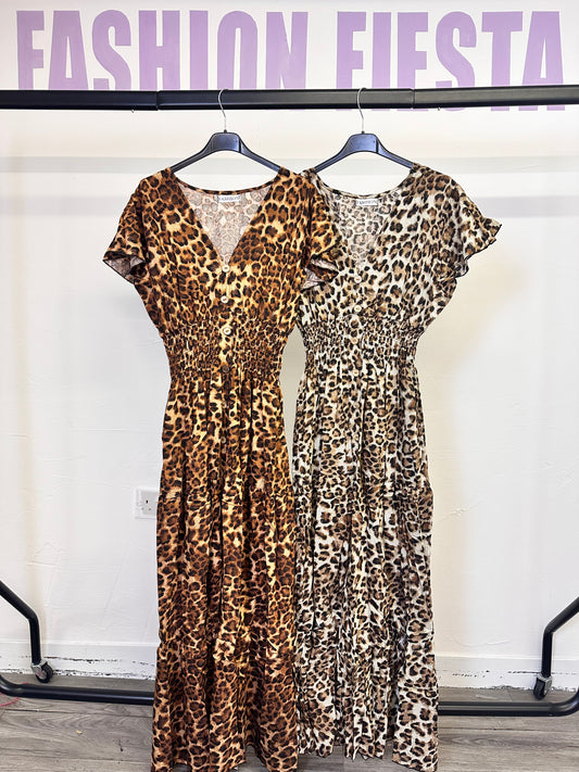 1946 - Leopard Print Maxi Magic Dress