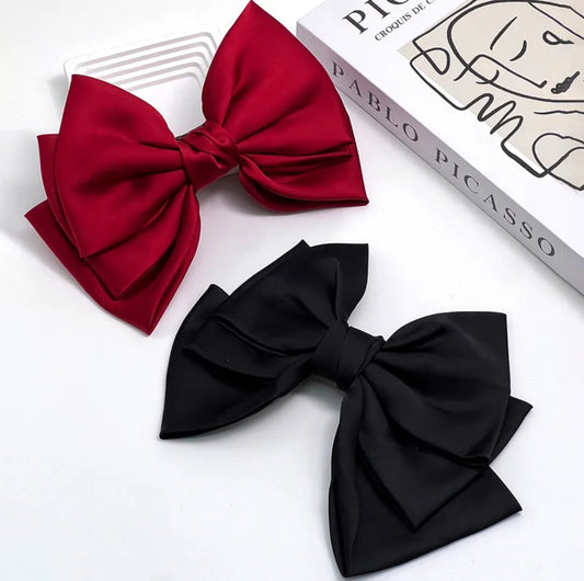 A082 - Double Layer Hair Bow Clip