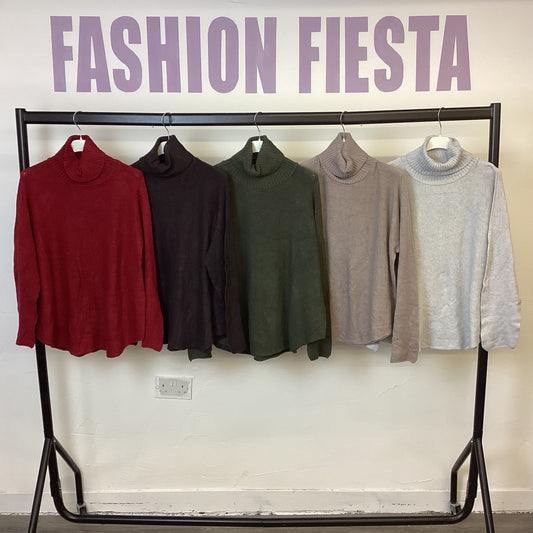 1871 - High Neck Soft Touch Long Sleeve Jumper
