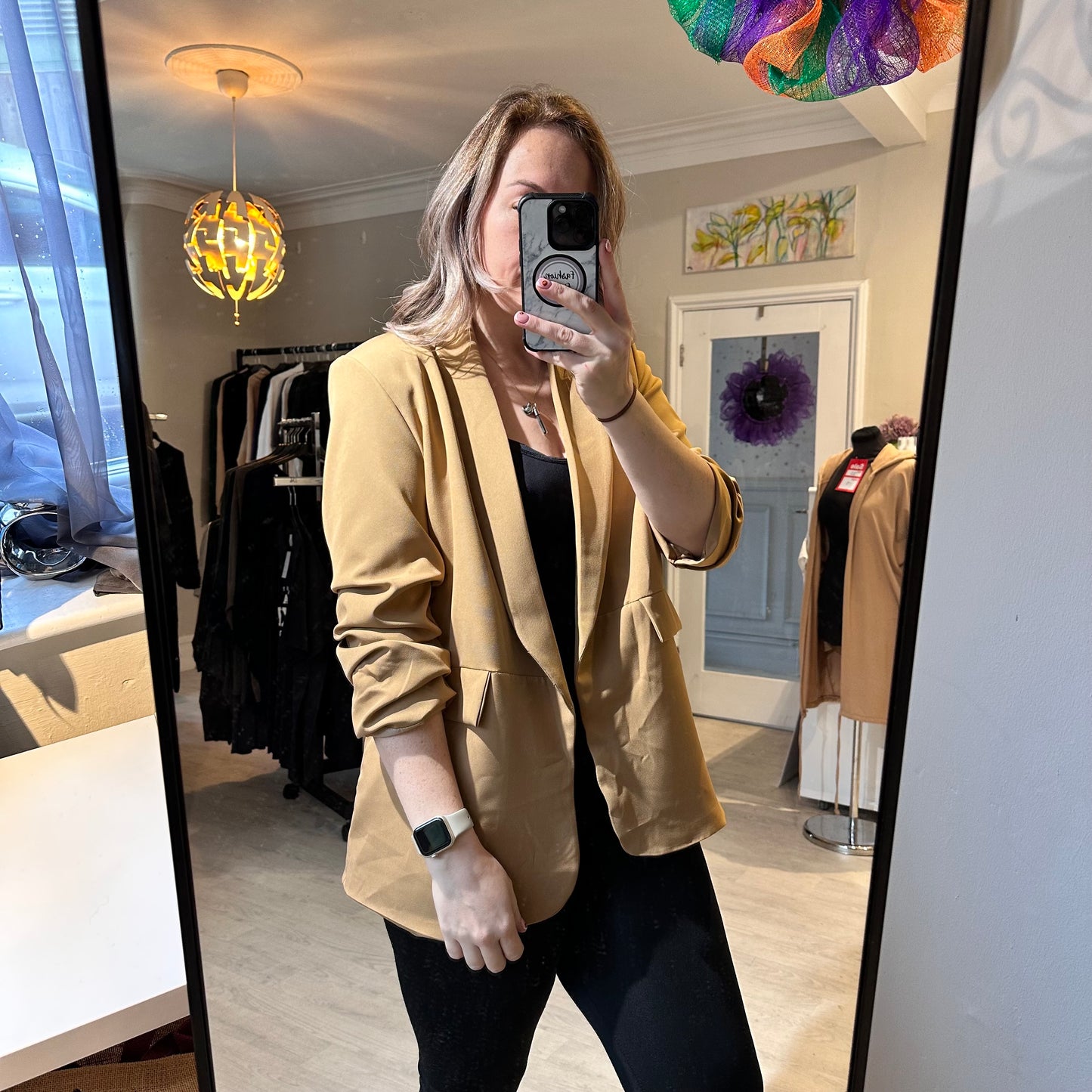 1171 - RUCHED SLEEVE BLAZER