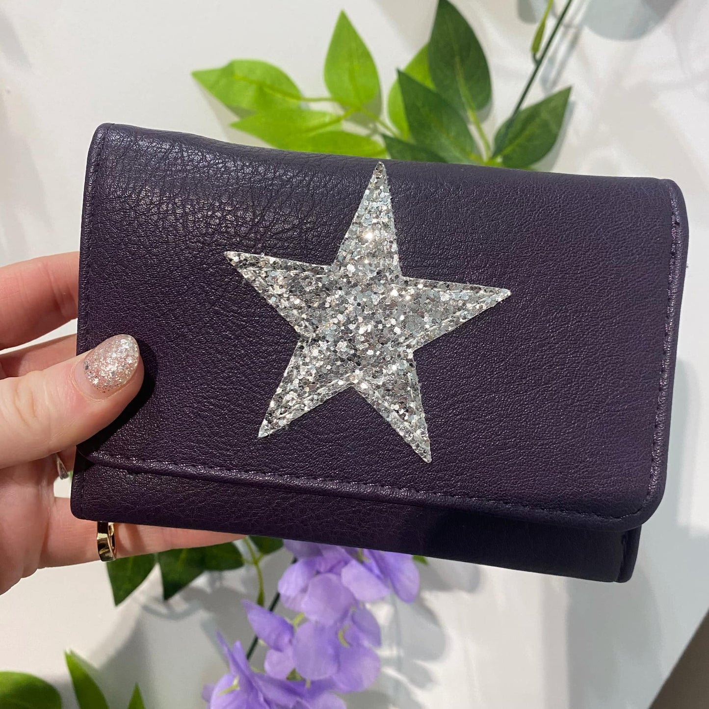 A105 - Purple Star Purse