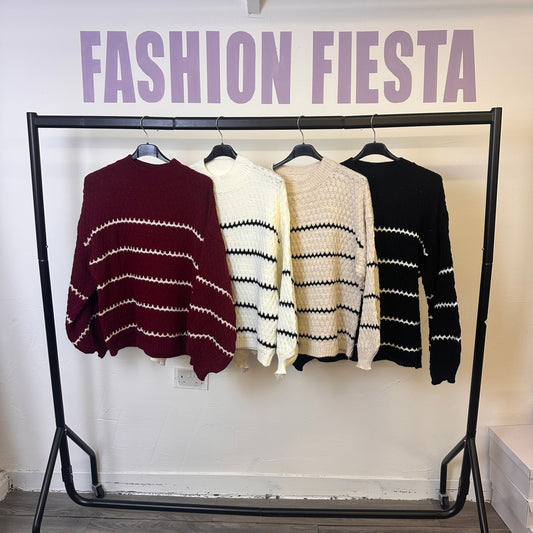 1882 - Stripe Knit Sweater