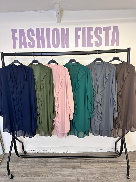 1157 - FRILL FRONT BLOUSE / DRESS