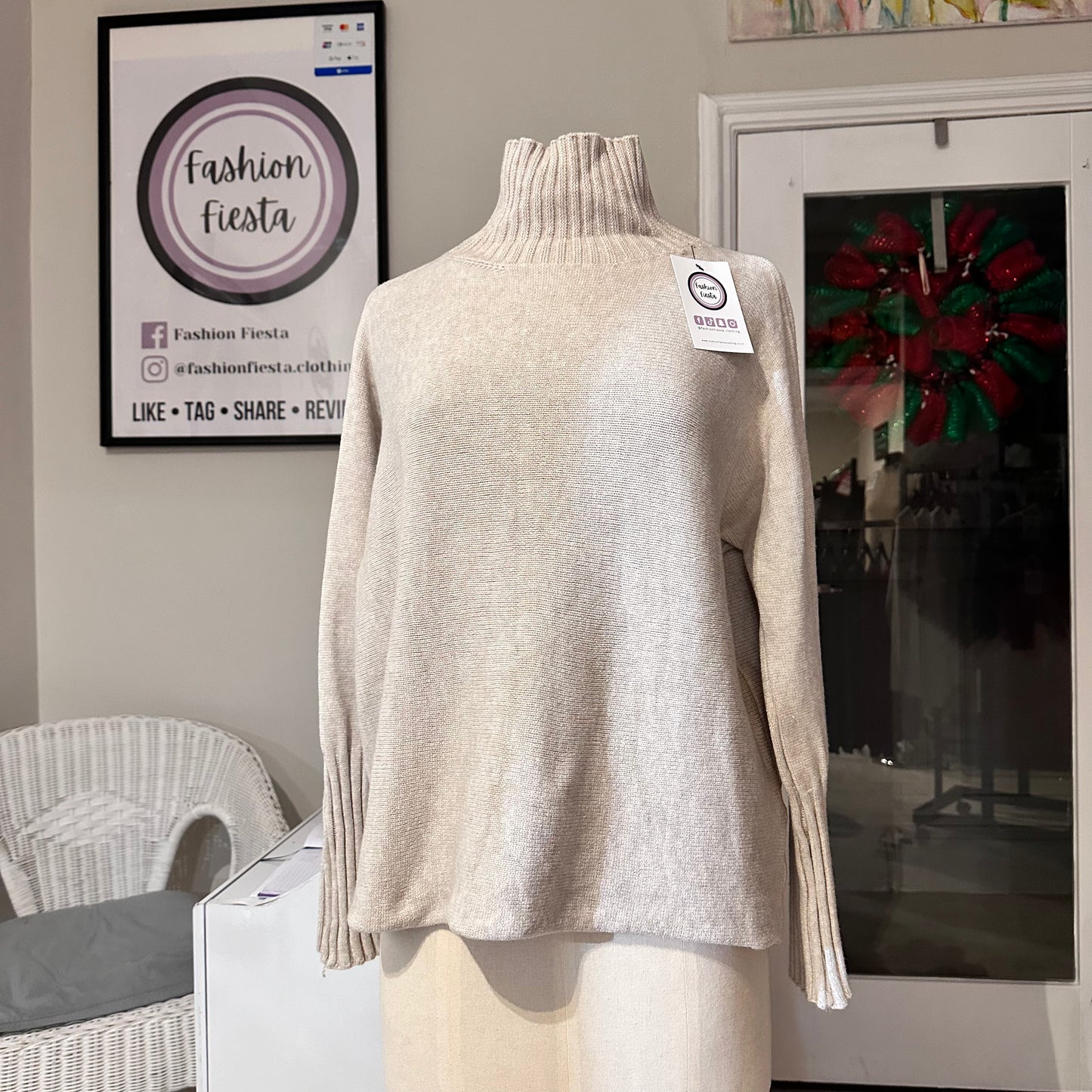 1503 - HIGH NECK RIBBED JUMPER