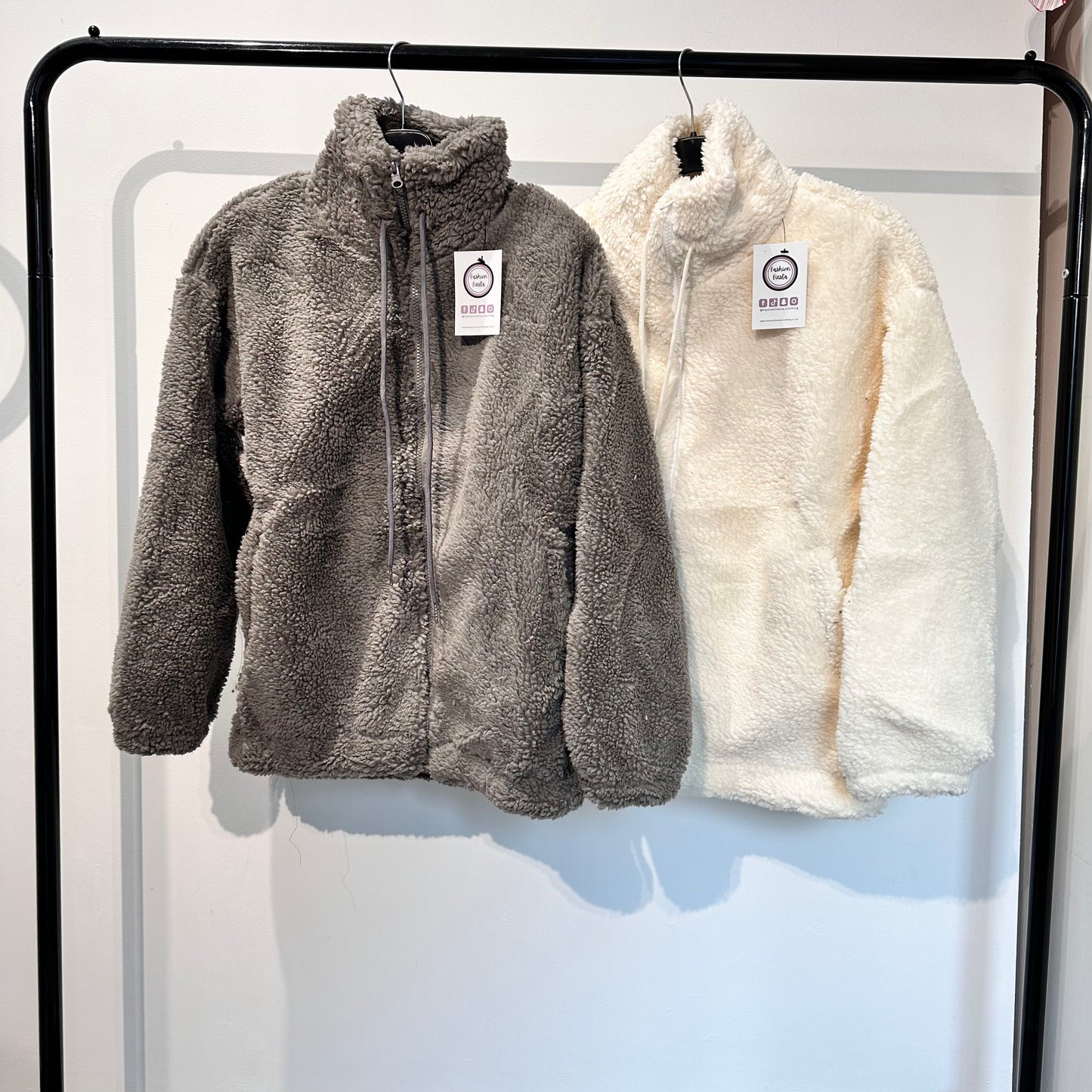 1433 - TEDDY FLEECE ZIP UP JACKET