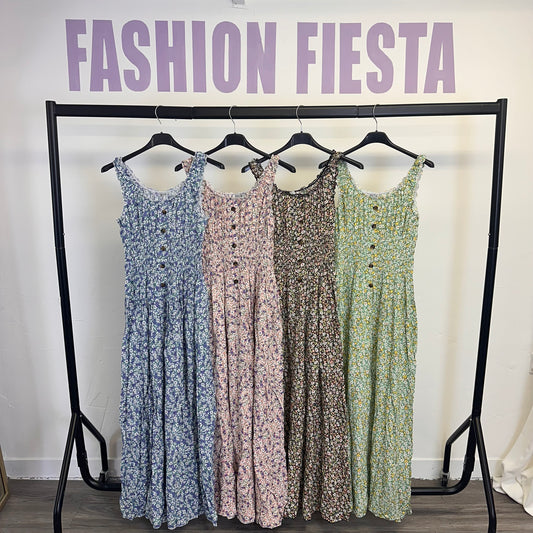 1725 - Ditsy Floral Maxi Dress