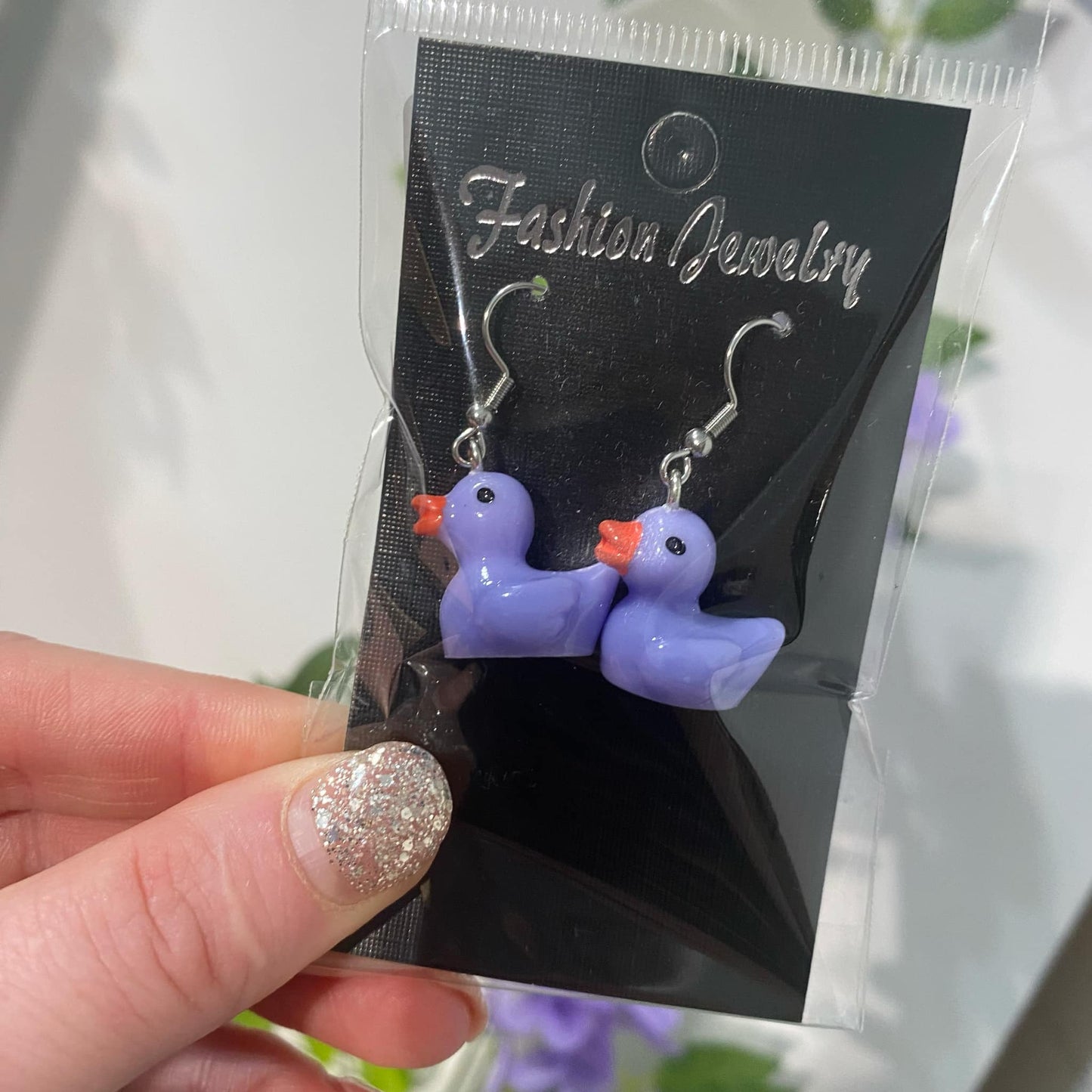 HOG - Purple Duck Earrings