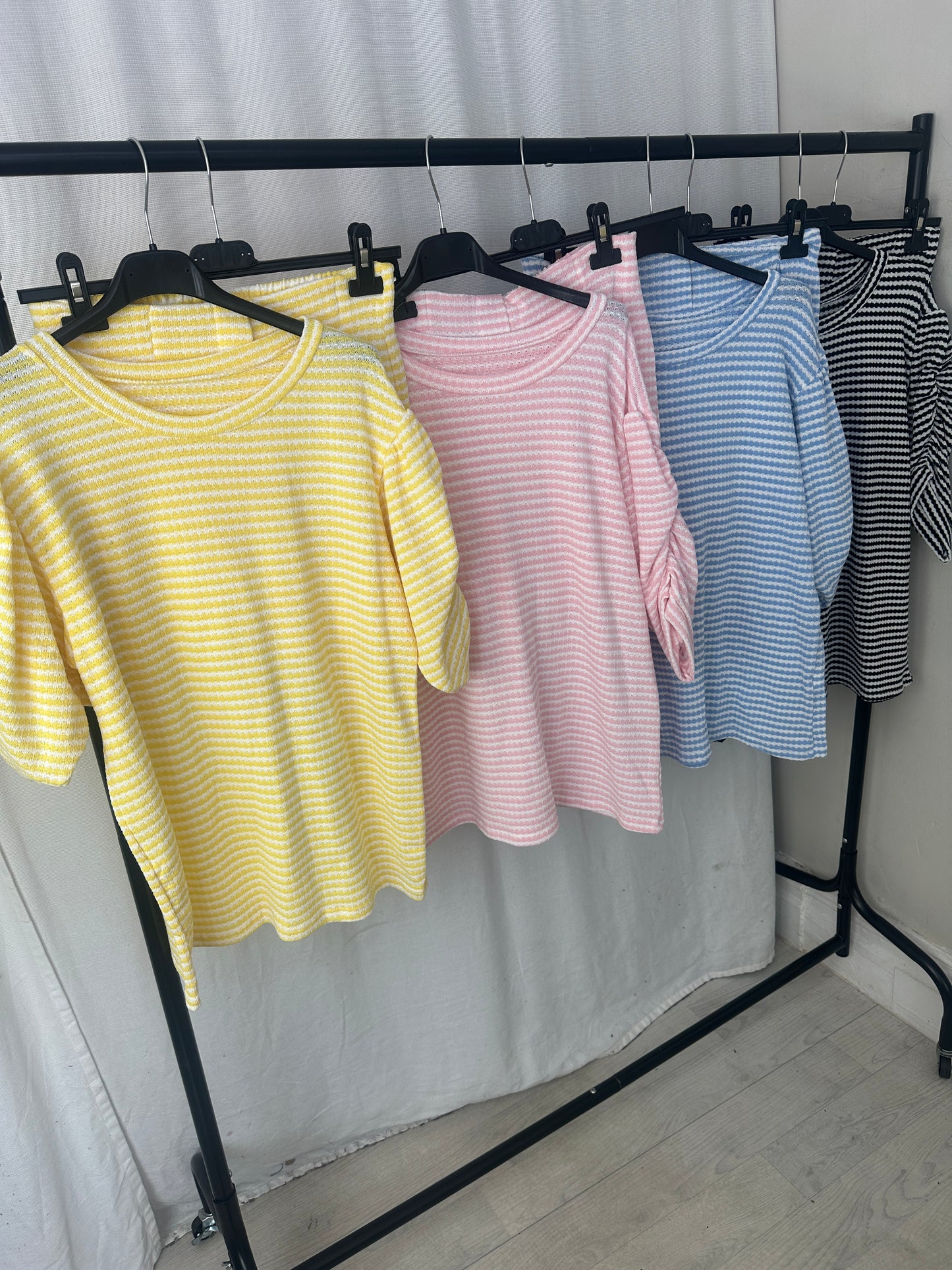 Stripe Short Lounge Set