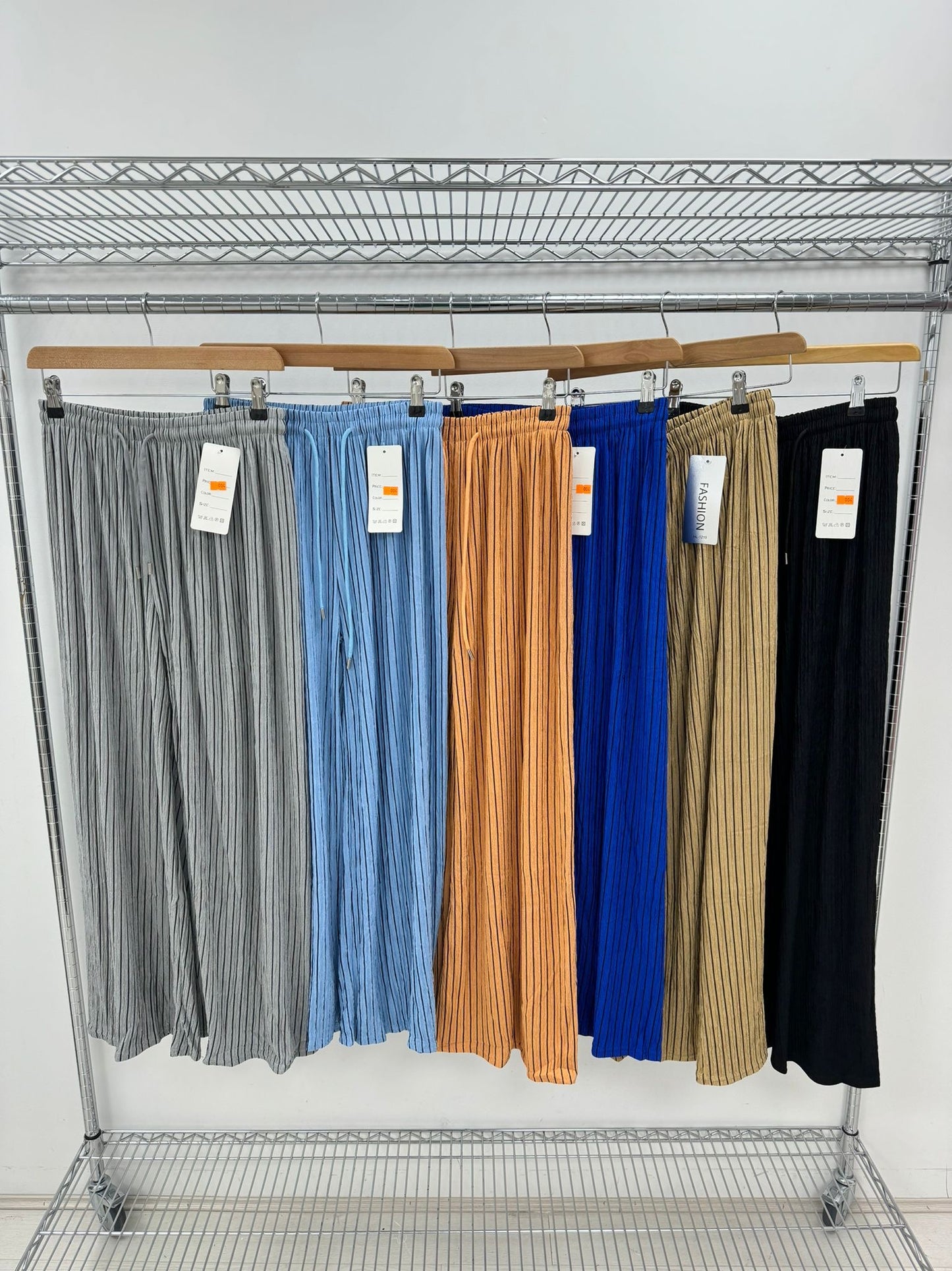 1653 - Pinstripe Wide Leg Pants