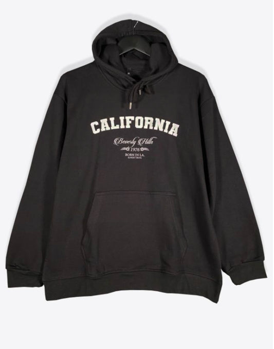 1354 - BLACK CALIFORNIA OVERSIZED HOODIE