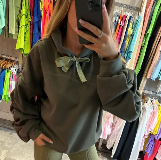 1426 - OVERSIZED RUCHED HOODIE