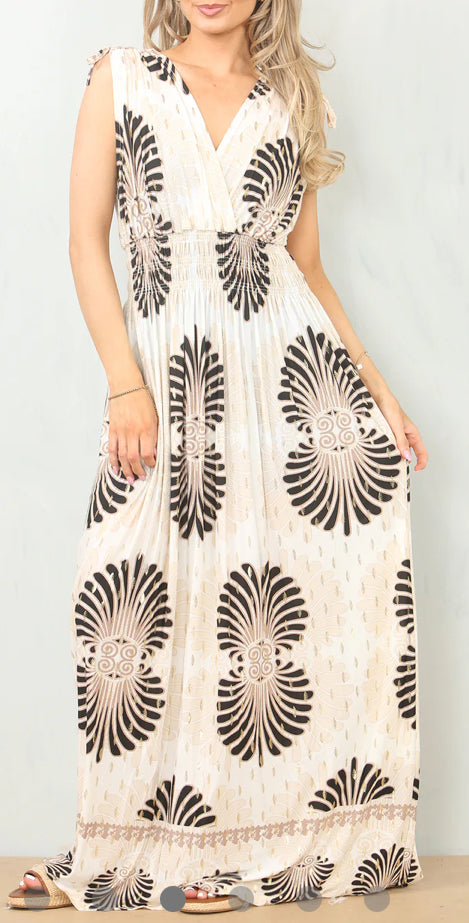 1930 - Magic Print Maxi Dress