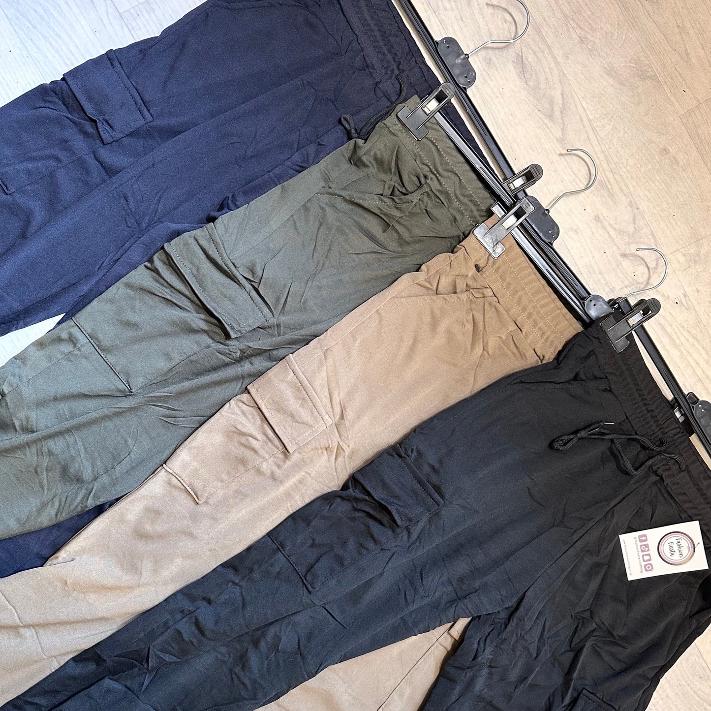 1421 - CARGO POCKET TIEWAIST JOGGERS