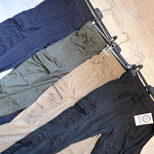 1421 - CARGO POCKET TIEWAIST JOGGERS