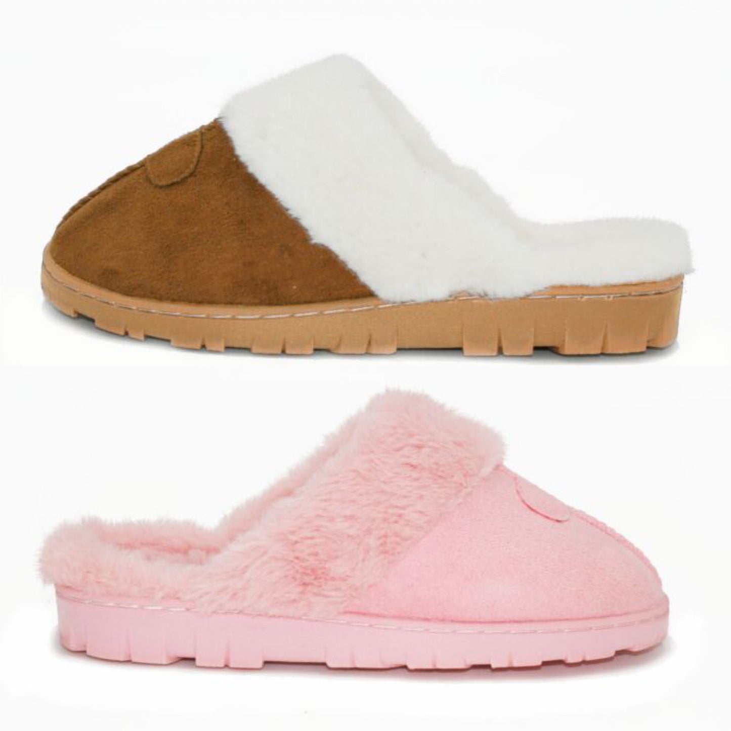S1005 - FUR SLIP ON SLIPPERS